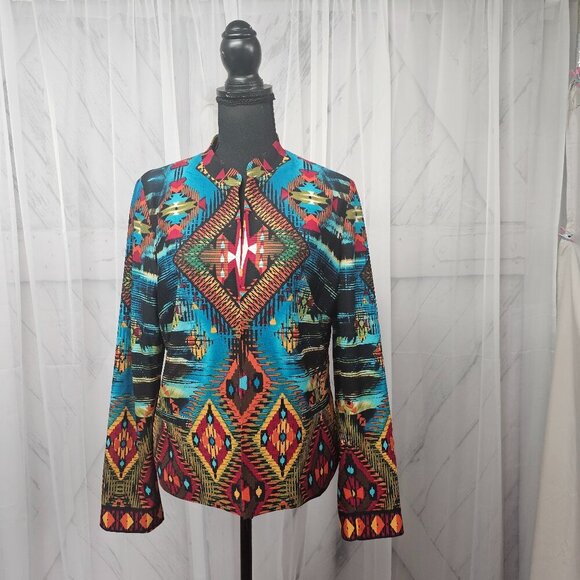Southwest Aztec Western Blazer - Picture 1 of 12